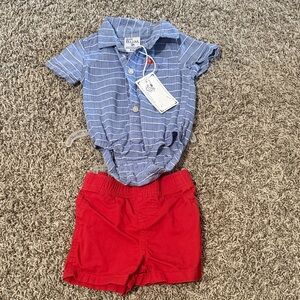 Blue and Red Kids Matching Set